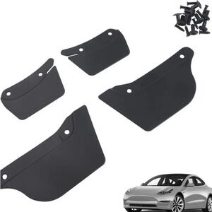NEW Open Box for Tesla Model 3 Mud Flaps Splash Guards, Hidden Mud Flaps
